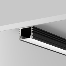 Алюминиевый профиль накладной 16x12 (Черный, 2 м), ALM-005-B-2M 631005