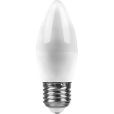 Лампа светодиодная, (9W) 230V E27 4000K С37, LB-570