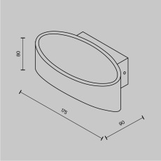 Настенный светильник (бра) Trame 3000К 6Вт IP 20, C806WL-L5W