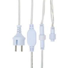 Гирлянда Айсикл (Бахрома) светодиодная 5х0,7 м, 152 LED, белый провод каучук 2,3мм, теплое белое свечение NEON-NIGHT