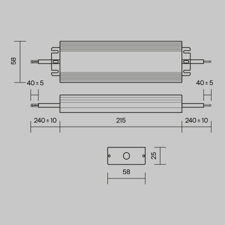 Блок питания 48В 100Вт IP67 PSL008, PSL008-100W-48V-IP67