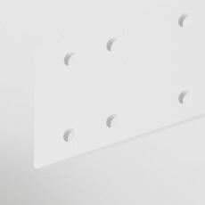 Прямой коннектор 1шт Gravity накладной белый, TRA004C-21W