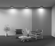 Потолочный светильник Zon 3000K 24W 120°, C032CL-24W3K-SQ-B