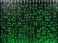 Светодиодная занавеса 600 LED, 58 Ватт, IP54, для улицы и помещения, провод Прозрачный, Свечение: постоянное, RL-C2*3-T/G