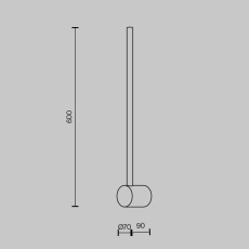 Настенный светильник (бра) Light stick 3000К 7Вт, MOD237WL-L6B3K