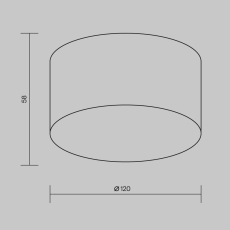 Потолочный светильник Zon IP 4000 15Вт IP 65, O430CL-L15W4K