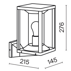 Настенный светильник (бра) Cell E27x1 15Вт IP65, O452WL-01GF
