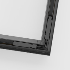 Угловой коннектор Gravity накладной черный TRX010CL-21B