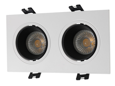 Точечный встраиваемый светильник Denkirs DK3072-WH+BK