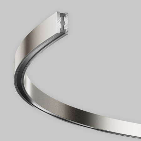Шинопровод полукруг 800 мм Flarity платина, TRX154-SR-D800-PT