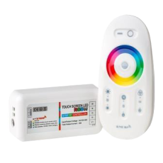 Контролер для ленты RGBW с пультом 12/24В, 288/576Вт, 24A, GDC-RGBW-288-R-IP20-12