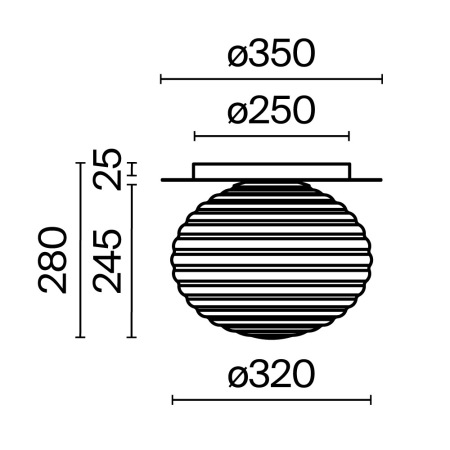 Потолочный светильник Reels E27х1, MOD268CL-01B