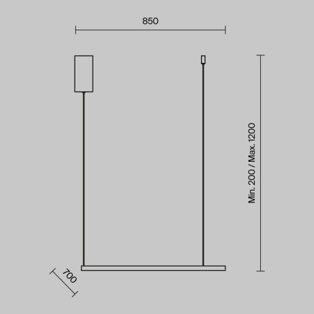 Подвесной светильник Glint 3000K 36Вт, MOD072PL-L36B3K
