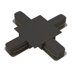 Коннектор Х-образный Unity встраиваемый черный, TRA002CX-11B