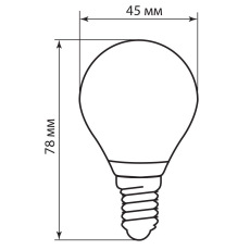 Лампа светодиодная, (5W) 230V E14 2700K, LB-61