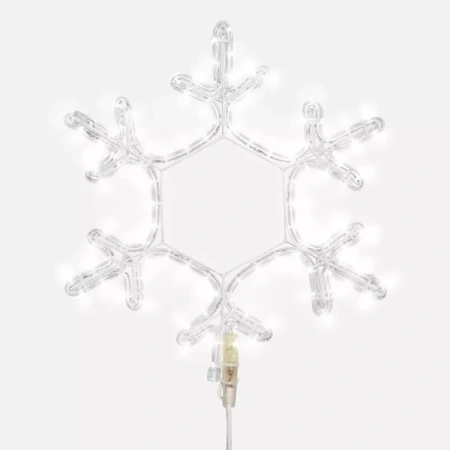 Фигура Снежинка цвет белый, размер 45x38 см NEON-NIGHT