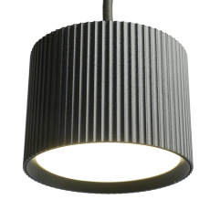 Светильник потолочный Feron Barrel HL4588 ARIA levitation 12W, 230V, GX53, черный, на подвесе 1,7 м