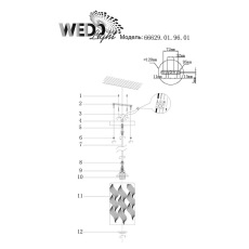 Подвесной светильник Wedo Light Abeli 66629.01.96.01