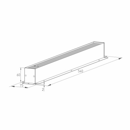 Трек встраиваемый MAG-TRACK-4560-F-540 (WH) (Arlight, IP20 Металл, 3 года), 026895(1)