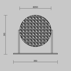 Настольный светильник Mangata 3000К 7Вт, MOD387TL-L8CH3K
