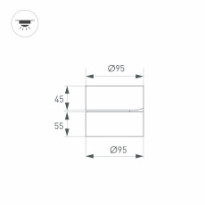 Светильник SP-RONDO-FLAP-R95-16W Warm3000 (BK, 110 deg) (Arlight, IP40 Металл, 3 года)