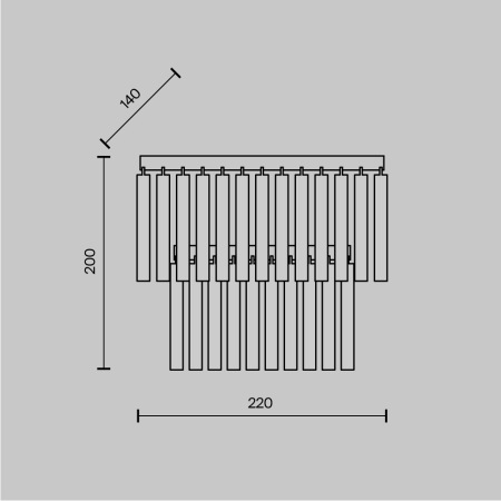 Настенный светильник (бра) Colonne MOD093WL-01BS