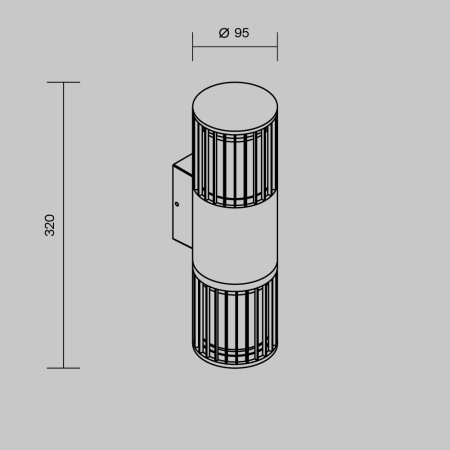 Настенный светильник (бра) Alura E27х2 35 Вт IP54