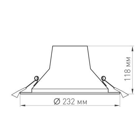 Светильник LTD-LEGEND-R230-35W Warm3000 (WH, 50 deg) (Arlight, IP20 Металл, 3 года), 027320(1)