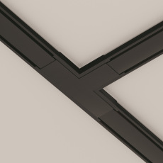 Коннектор питания T-образный Radity черный, TRA084CT-11B