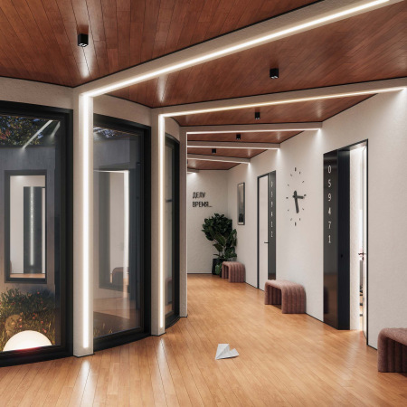 Профиль LINIA45-FANTOM-2000 ANOD (Arlight, Алюминий)