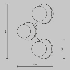 Настенный светильник (бра) Ambre 3000К 6Вт, MOD331WL-L6BS3K