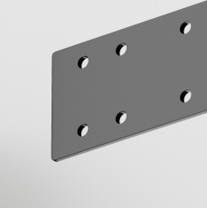 Прямой коннектор 1шт Gravity накладной черный, TRA004C-21S