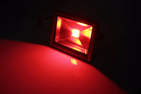 фото G-DТ120-29-R new LED прожектор красный,1LED-20W,220V
