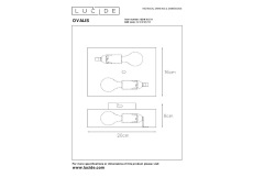 Настенный светильник Lucide Ovalis 12219/02/31