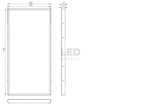 ОФИС УНИВЕРСАЛ IP54 CRI90 56 Вт 1200х600