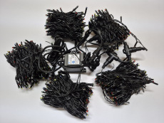 LED-PLS-200*5-20M*5-24V-M/BL-F(W) Flash LED гирлянда Спайдер 5*20м, 24V, мульти LED/Flash белый