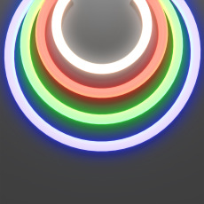 Гибкий неон Nemo D25 24В 17,2Вт/м RGBW 4000К IP65 5м, 20305