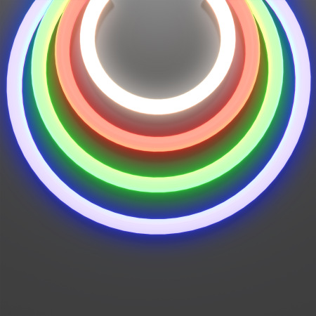 Гибкий неон Nemo D25 24В 17,2Вт/м RGBW 4000К IP65 5м, 20305