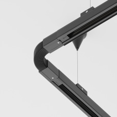 Коннектор гибкий Trinity черный, TRA005CF-31B