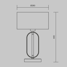 Настольный светильник Marmo E14х1 40Вт MOD099TL-01G