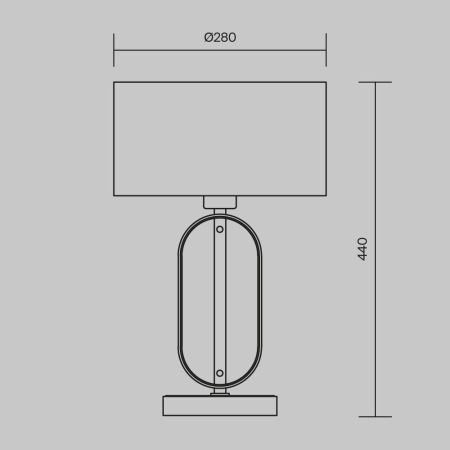 Настольный светильник Marmo E14х1 40Вт MOD099TL-01G
