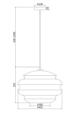 Подвесной светильник Ruche E27x1, P078PL-01SG