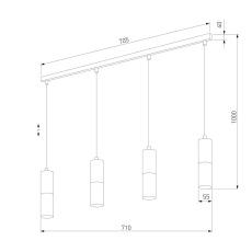 Подвесной светильник TK Lighting 4357 Elit White