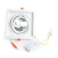 Светильник карданный светодиодный 1x20W 1800 Lm, 4000К, 35 градусов, белый, AL201 с драйвером и клеммой в комплекте