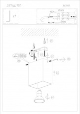 Точечный накладной светильник Denkirs DK2027-WH