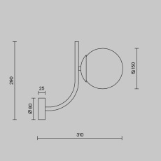 Бра Maytoni Rendez-Vous MOD109WL-01BS