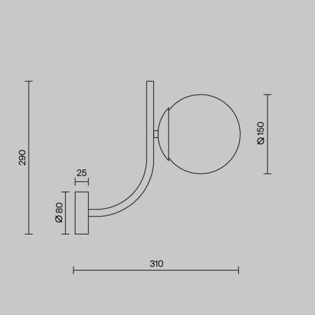 Бра Maytoni Rendez-Vous MOD109WL-01BS