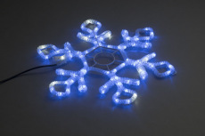 LED-XM(FR)-2D-CK022-30'-B-F(W) Синяя Снежинка 79х69см с белыми Flash LED