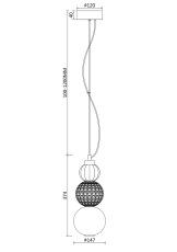 Подвесной светильник Collar 3000K 16Вт, P069PL-L16CH3K