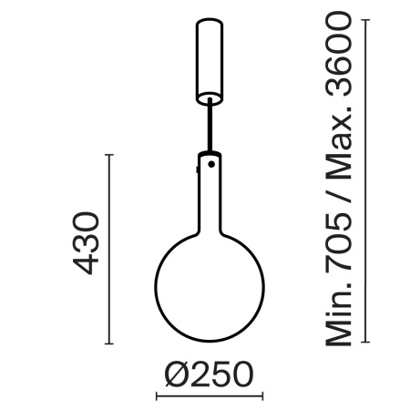 Подвесной светильник Nebula 3000К 6Вт, MOD182PL-L6B3K